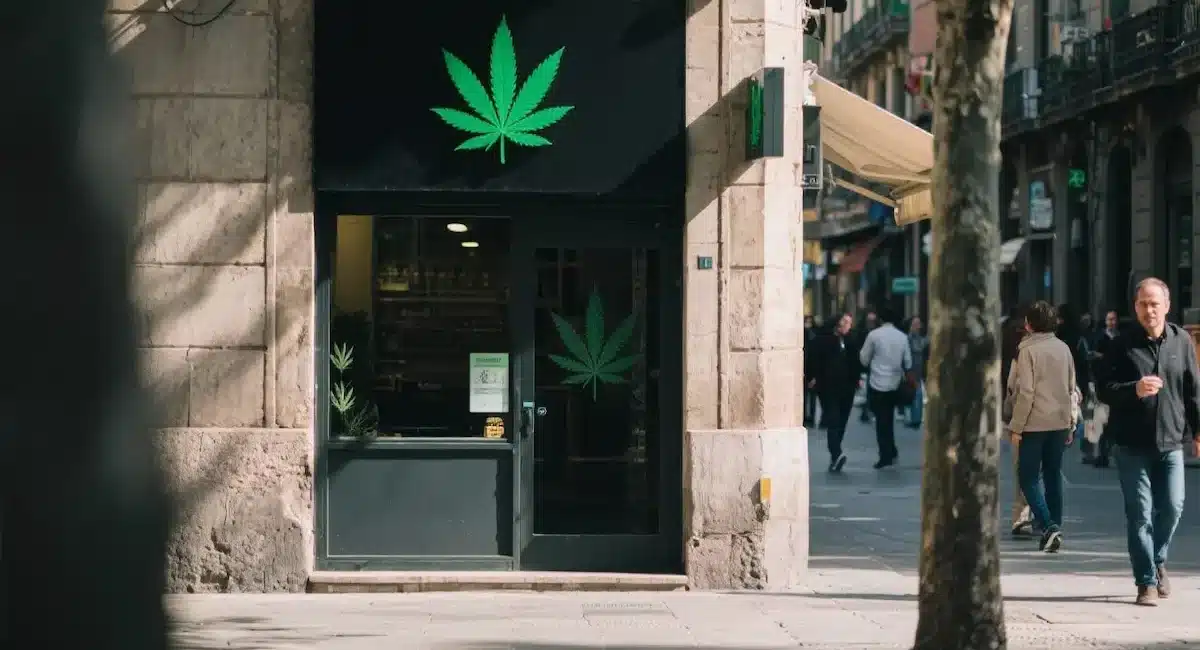 Dispensario di marijuana a Barcellona